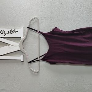 Women's Maroon And Pink Spaghetti Strap Top